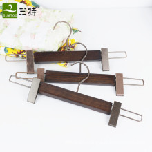 ash wooden clips pants hangers